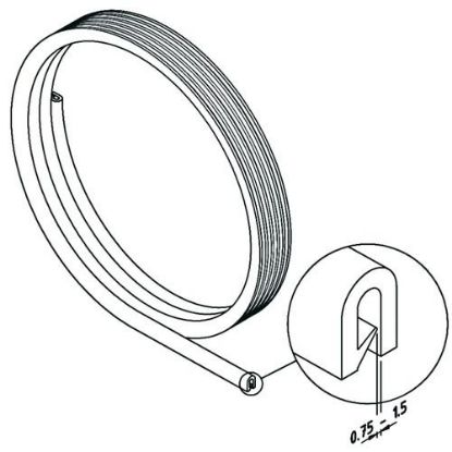 Picture of Protection caoutchouc pour chemin de câble - 10m