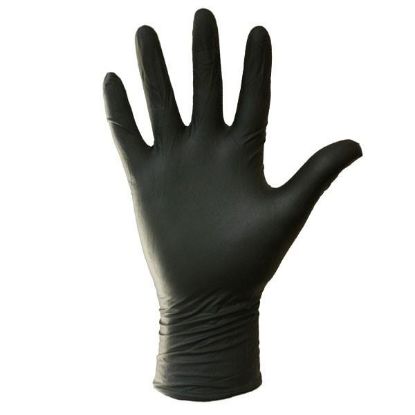 Afbeeldingen van Zwarte nitril handschoen XL - 100u