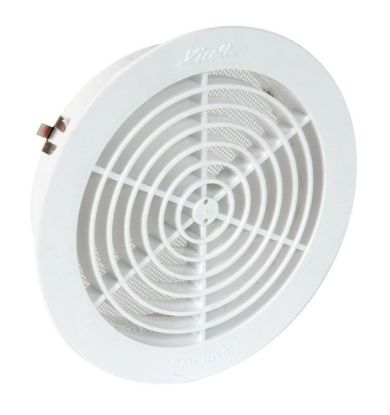 Image de 'Grille PVC D125 blanc Nicoll'