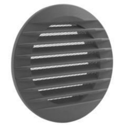 Image de 'Grille synthétique Nicoll D100 - Anthracite'