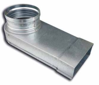 Image de 'Coude 90° plat/rond 170x70 - D125'
