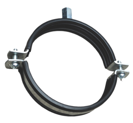Afbeelding voor categorie Spiraalbuisbeugels met aangehecht rubber