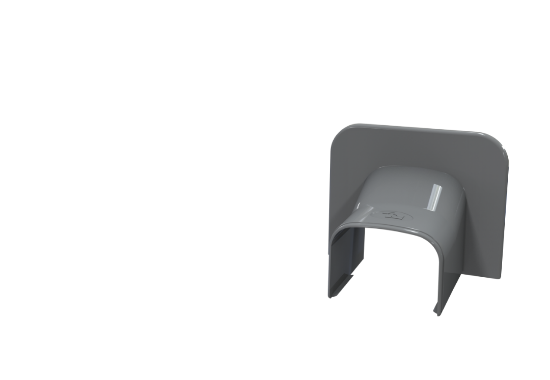 Bild von Rosette murale Optima Gris 7016 - 75