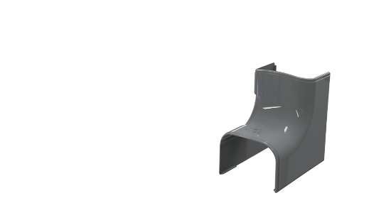 Picture of Coude intérieur Optima Gris 7016 - 75