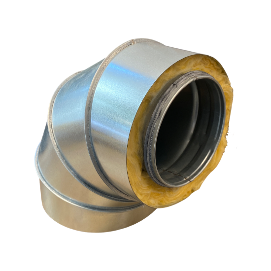 Afbeeldingen van Elleboog 90 dubbele huid 50mm - D250