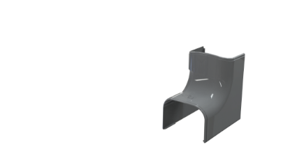 Image de 'Coude intérieur Optima Gris 7016 - 75'