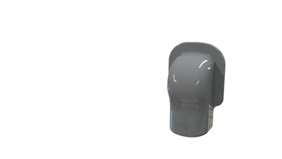 Bild von Cache mural Optima Gris 7016 - 102