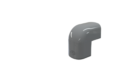 Bild von Coude extérieur Optima Gris 7016 - 102