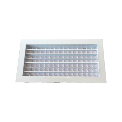 Image de Grille RAL9016 double déflexion 700 x150mm