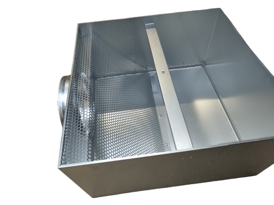 Image de Caisson plenum D250 - 595*595 avec grillage
