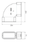 Image de Coude horizontal 60x130