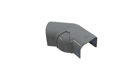 Bild von Coude plat règlable Optima Gris 7016 - 75